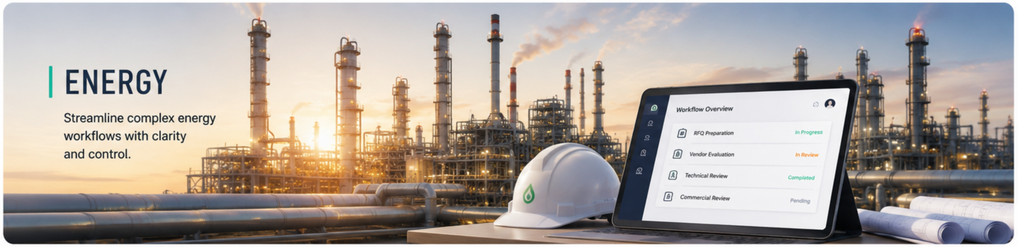 Energy sector workflow overview